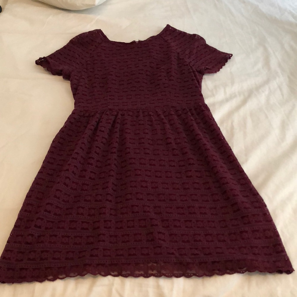 Burgundy Free People Dress
